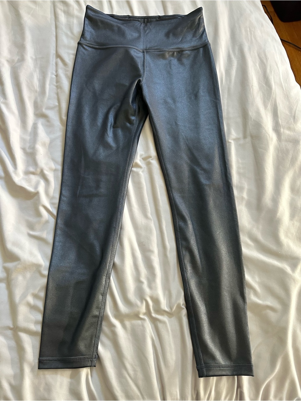 Athleta Black Faux-Leather Look Leggings